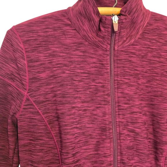 Talbots Womens Full-Zip Purple Heather Jacket Small Lightweight Activewear - Picture 9 of 11